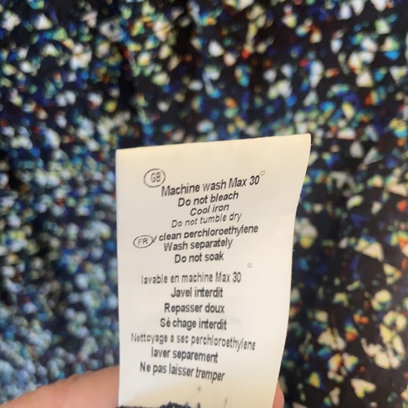 Colorblock Long sleeve blouse size 10  like new condition - Picture 10 of 11